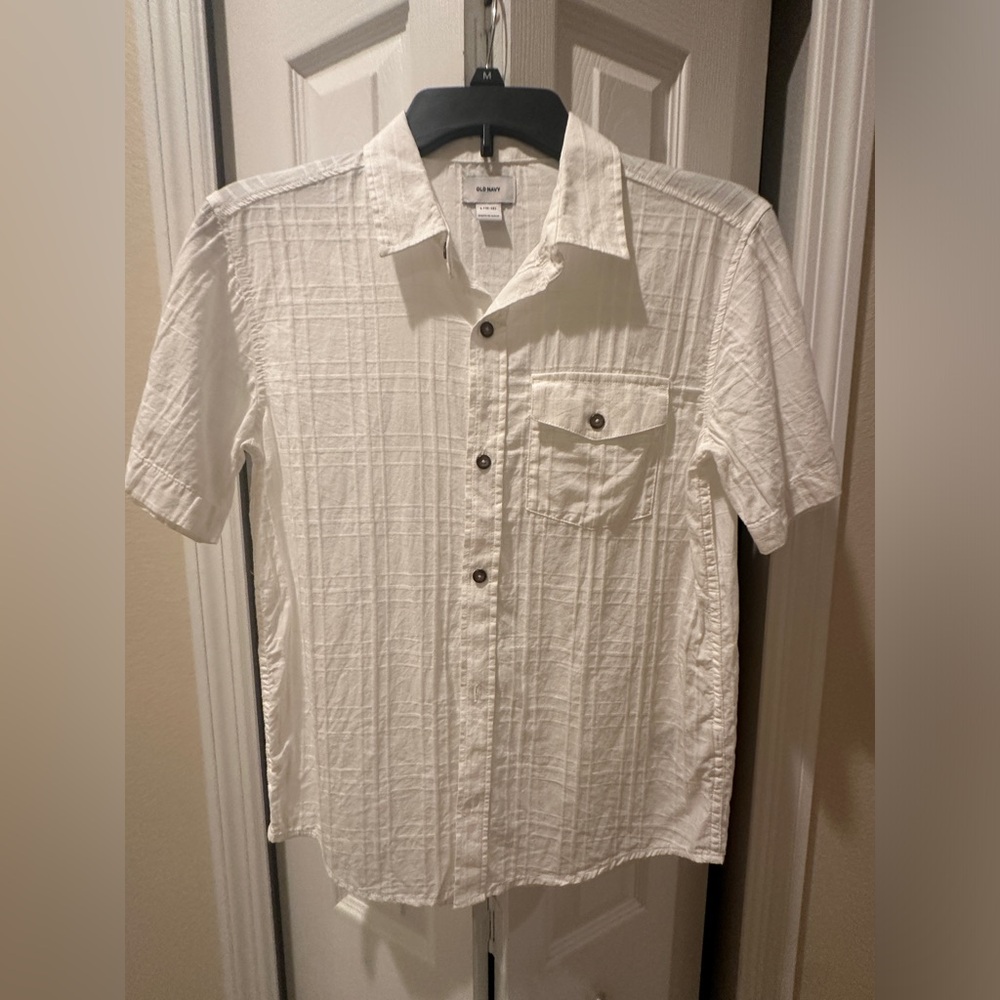 Old Navy- Linen Button Down (S:L)